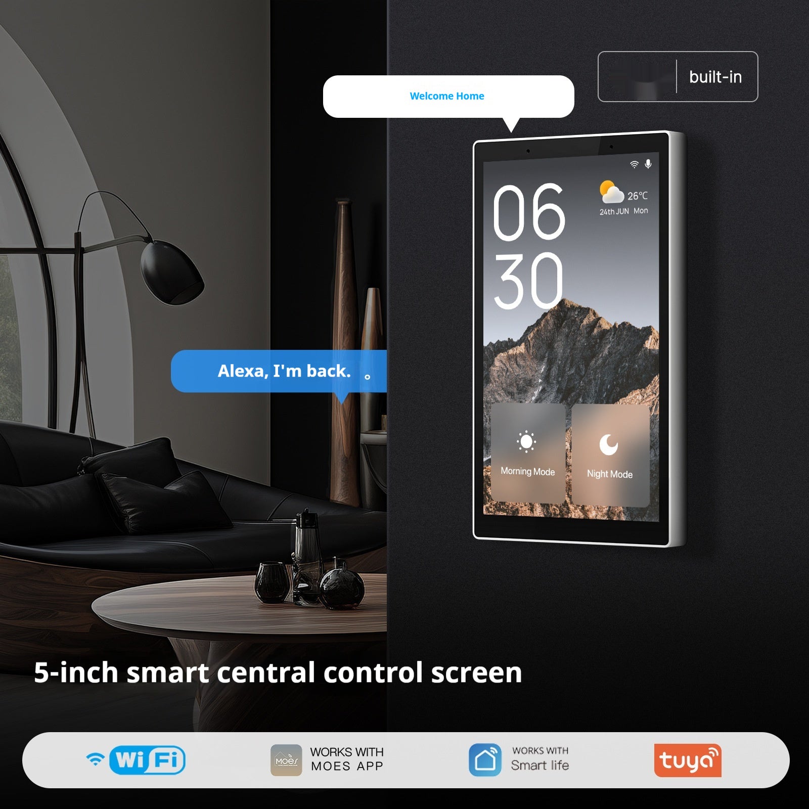 Graffiti Smart Home WiFi Central Control Screen